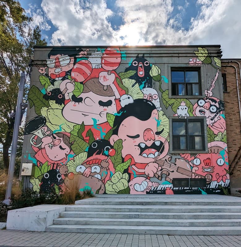 Astro mural in Montreal Nord