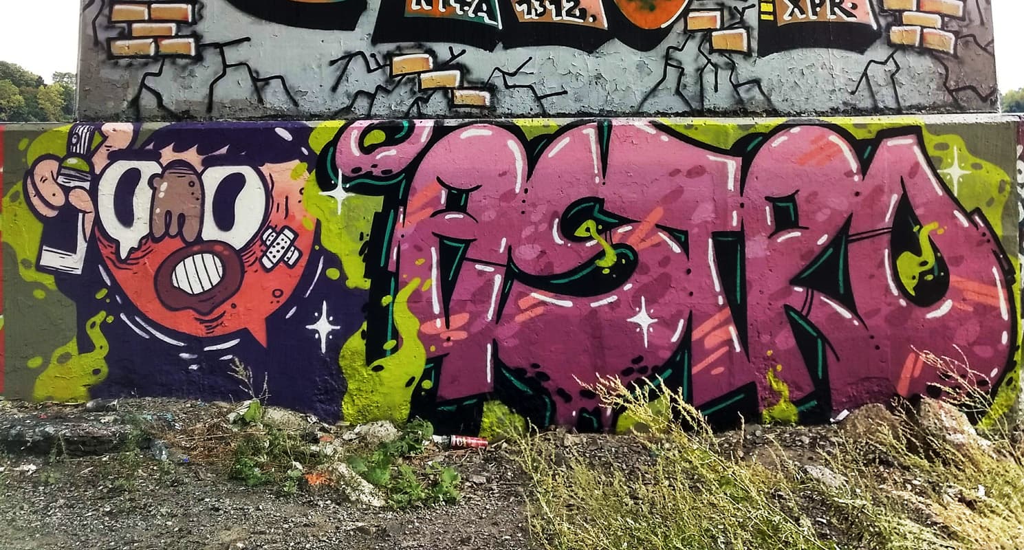 Astro under a bridge