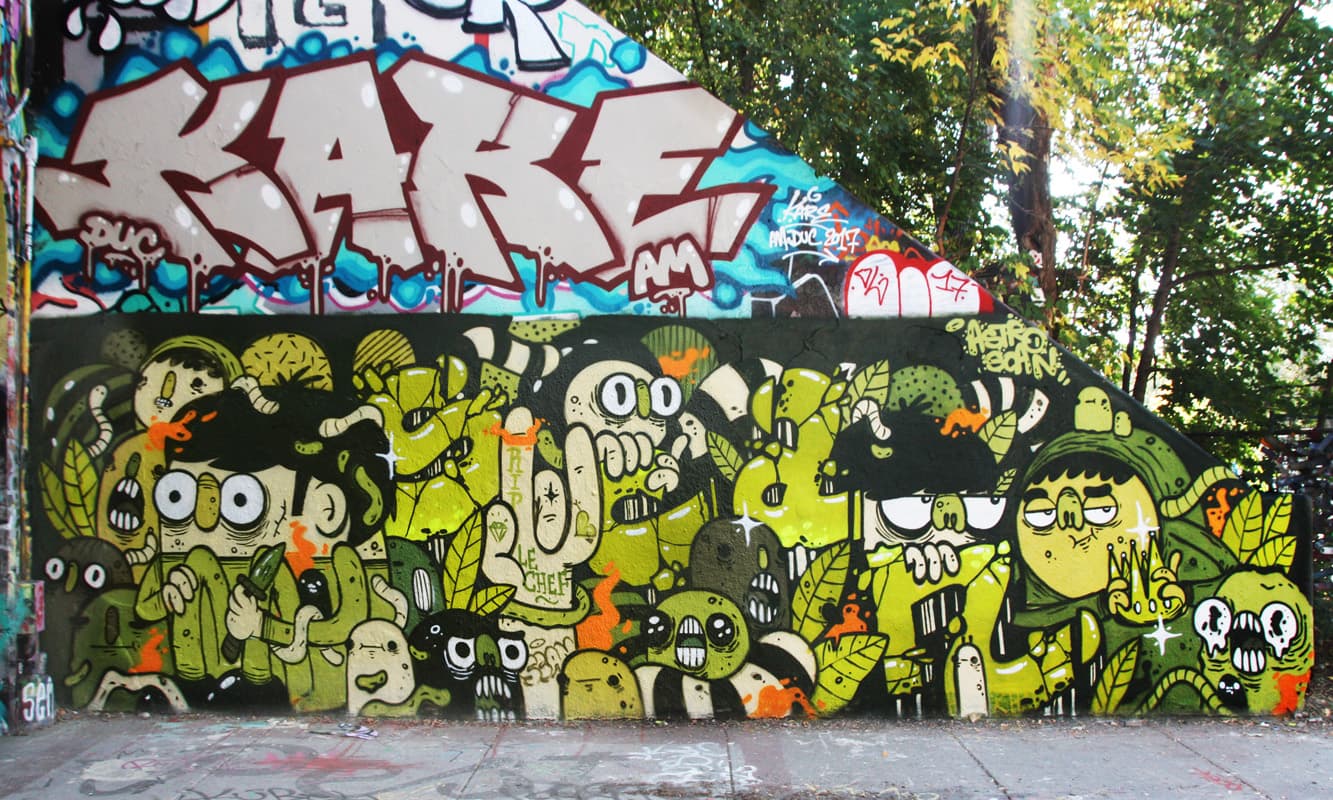 tribute to Scaner by Astro at the Rouen legal graffiti wall