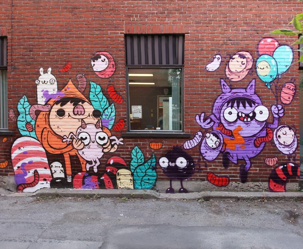 Astro in a Hochelaga alley (detail 2/3)