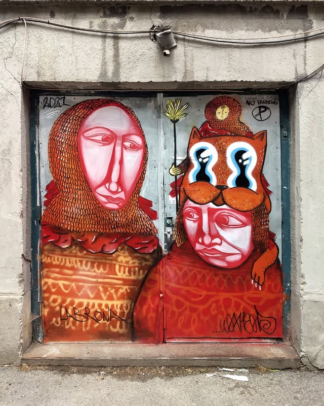 Waxhead and Labrona collaboration in a Plateau alley