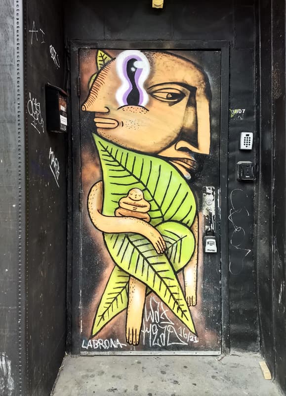 Waxhead and Labrona on a Plateau door
